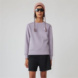 Acne Studios Fairview Face Mauve Purple Regular Fit Sweatshirt
